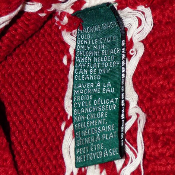 Ralph Lauren Rusty Red Snowflake Sweater, size S - Picture 4 of 14